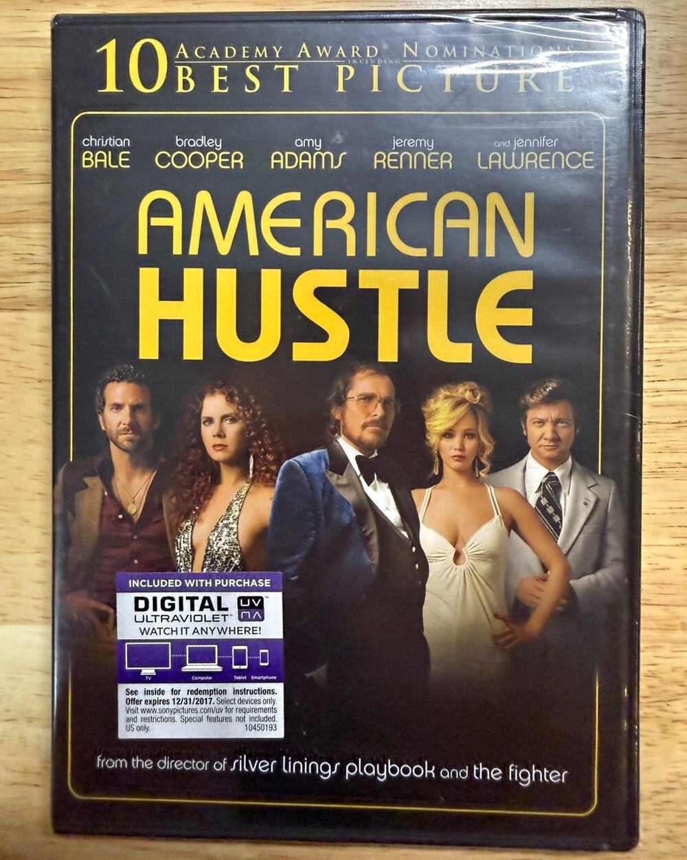 American Hustle DVD Christian Bale Bradley Cooper Amy Adams